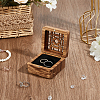 Hollow Wood Medal Storage Magnetic Boxes CON-WH0088-93C-01-6