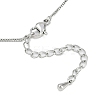 Brass Round Ball Bib Necklaces for Women NJEW-U015-03P-3