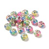 Transparent Resin European Rondelle Beads RPDL-P005-01P-12-1