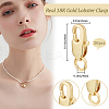 20Pcs Rack Plating Brass Lobster Claw Clasps with Jump Rings KK-BBC0009-97-2