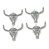 Bohemian Synthetic Turquoise Cattle Pendants FIND-Z112-01AS-01-1