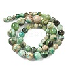 Natural Green Line Jasper  Graduated Beads Strands G-F830-A01-01-4