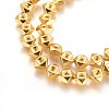 Electroplated Non-magnetic Synthetic Hematite Beads Strands G-P423-08G-2