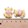 Opaque Resin Puppy Pendants LS-RESI-R444-02E-3