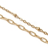 304 Stainless Steel Cable Chain Satellite Chain Bracelet Making AJEW-JB01515-02-3