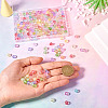 250Pcs 10 Colors Transparent Glass Beads GLAA-TA0002-86-6