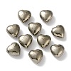 Natural Pyrite Heart Palm Stones G-Z122-01-1