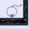 DIY Rainbow Color Blank Dome Link Bracelet Making Kit DIY-SZ0009-08-8