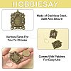 DIY Rectangle Pendant Making Kits DIY-FS0009-38-3