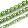 Electroplate Opaque Glass Beads Strands GLAA-T032-P4mm-AB06-4