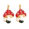 304 Stainless Steel Enamel Pendants LS-STAS-A135-03G-1