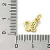 Real 18K Gold Plated Brass Pave Cubic Zirconia Pendants KK-M283-10A-02-3
