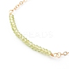 May Birthstone Natural Peridot Beaded Bracelets BJEW-JB06092-05-2