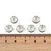 Brass Rhinestone Spacer Beads X-RB-A014-Z8mm-17S-5