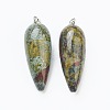 Natural Dragon Blood Pointed Pendants G-F705-01K-P-2