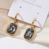 Ion Plating(IP) 304 Stainless Steel Hoop Earring EJEW-C017-06G-02-4