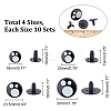 40 Sets 4 Style Plastic Doll Safety Eyes DOLL-PH0001-29-5