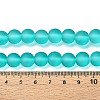 Baking Paint Transparent Glass Bead Strands GLAA-S031-10mm-18-5