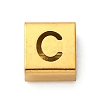 Ion Plating(IP) 304 Stainless Steel Square Slide Charms STAS-L132-16C-G-1