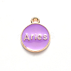 Alloy Enamel Pendants ENAM-S124-01B-01A-3