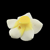 Handmade Polymer Clay 3D Flower Plumeria Beads CLAY-Q192-15mm-14-2