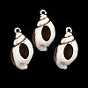Spray Painted Opaque Acrylic Pendants ACRP-F003-03F-1