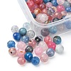 130Pcs Dyed Natural Multi-Color Agate Beads Strands G-YW0001-31-2