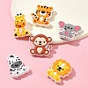 Lion/Tiger/Elephant/Monkey Zebra/Giraffe Silicone Focal Beads SIL-FS0001-19-8