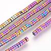Electroplate Non-magnetic Synthetic Hematite Beads Spacers Strands G-Q486-73D-1