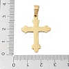 Ion Plating(IP) 304 Stainless Steel Enamel Rhinestone Pendants STAS-Q325-05M-G-3