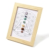 Natural & Synthetic Gemstone Healing Stones Picture Frame Stand AJEW-D308-01E-1