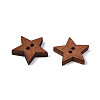 1 Bag Baking Paint Wooden Buttons BUTT-GF0001-08-2
