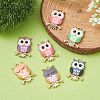 Painted Alloy Pendants PALLOY-YW0001-67-5