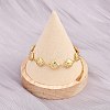 304 Stainless Steel Link Chain Bracelets for Women BJEW-D359-11G-4