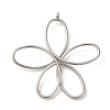 Non-Tarnish 304 Stainless Steel Pendants STAS-C085-02P-2