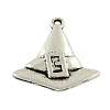 Witch Hat Tibetan Style Alloy Pendants TIBEP-Q050-04AS-RS-1