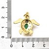 Brass Micro Pave Cubic Zirconia Pendants KK-B128-01G-3
