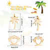 16Pcs 4 Style 201 Stainless Steel Pendants STAS-DC0002-73-4