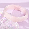 Rectangle Natural Rose Quartz Beaded Stretch Bracelets for Women Men GG-CBA9ACE-C07-3