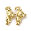 Brass Micro Pave Cubic Zirconia Pendants KK-P308-20G-1