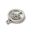 Non-Tarnish 304 Stainless Steel Pendants STAS-M311-09P-3