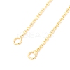 Brass Cable Chain Necklace Making NJEW-D302-78G-2