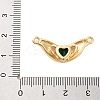 Rack Plating Brass Micro Pave Cubic Zirconia Pendants KK-B097-05G-01-3