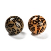 Printed Opaque Acrylic Beads SACR-F015-01B-2
