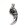 Vintage 304 Stainless Steel Dragon Tusk Big Pendants STAS-F011-36A-1