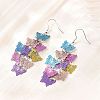 430 Stainless Steel Dangle Earrings EJEW-B157-01D-2