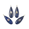 Dyed Natural Lapis Lazuli Pendants G-D357-03F-1