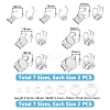 201 Stainless Steel Cuff Pad Ring Settings DIY-UN0055-90-3