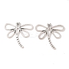 Dragonfly Tibetan Style Alloy Pendants TIBEP-R344-16AS-LF-1