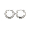 Tarnish Resistant 304 Stainless Steel Huggie Hoop Earrings EJEW-F111B-13mm-P-2